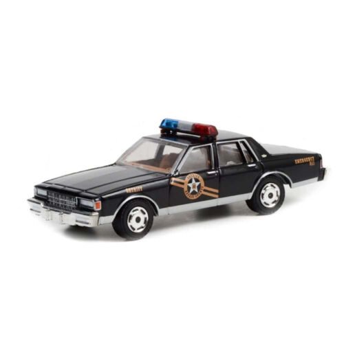 Miniatura coche policía Chevrolet Caprice Classic 1981 negro - Navajo County, Arizona Sheriff de la película Thelma & Louise a escala 1/64 Greenlight