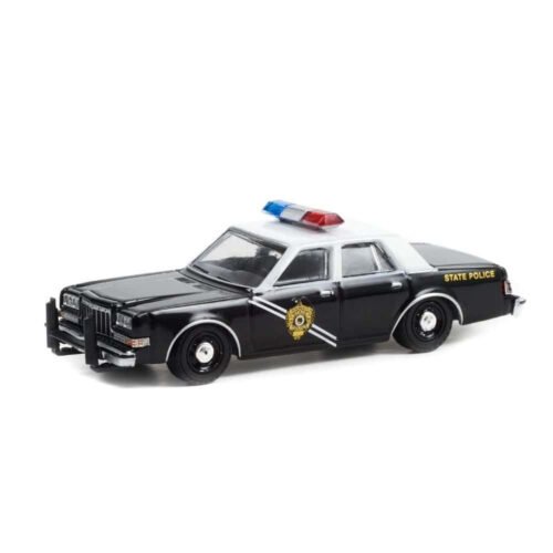 Miniatura coche policía Dodge Diplomat New Mexico State Police 1984 de la película Thelma & Louise a escala 1/64 Greenlight