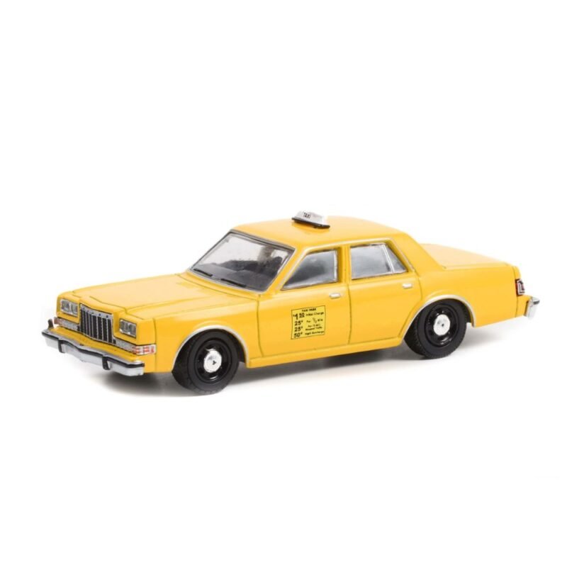 Coche miniatura Dodge Diplomat 1984 taxi amarillo de la película Thelma & Louise a escala 1/64 Greenlight