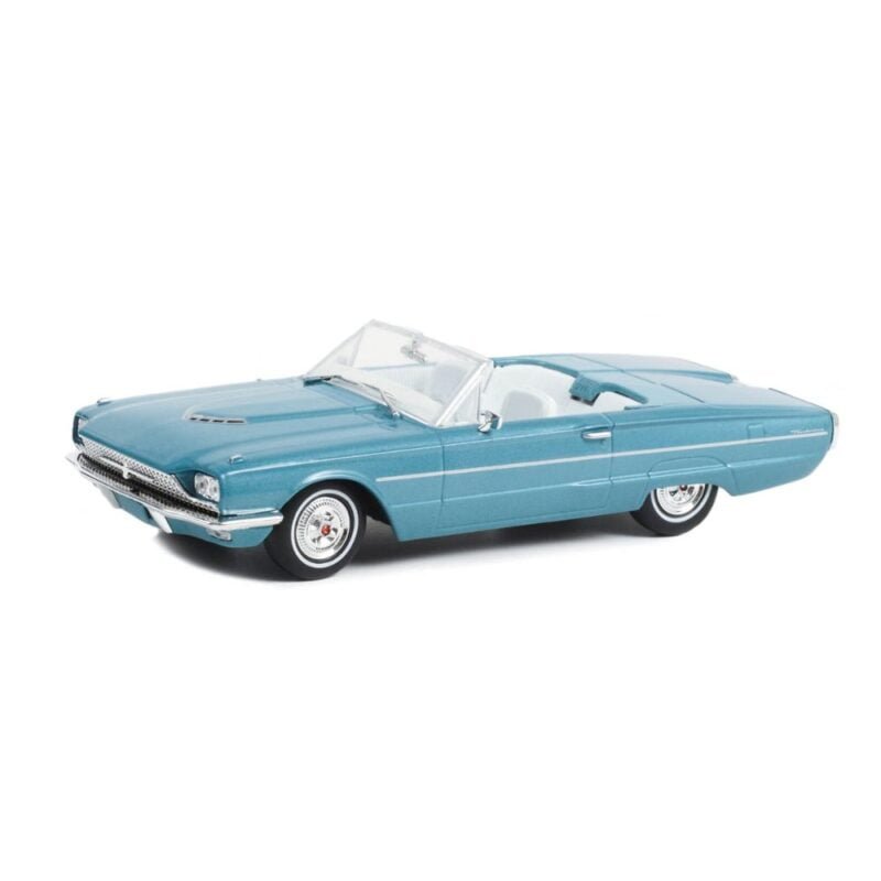 Coche miniatura Ford Thunderbird 1966 verde menta descapotado de la película Thelma & Louise a escala 1/43 Greenlight