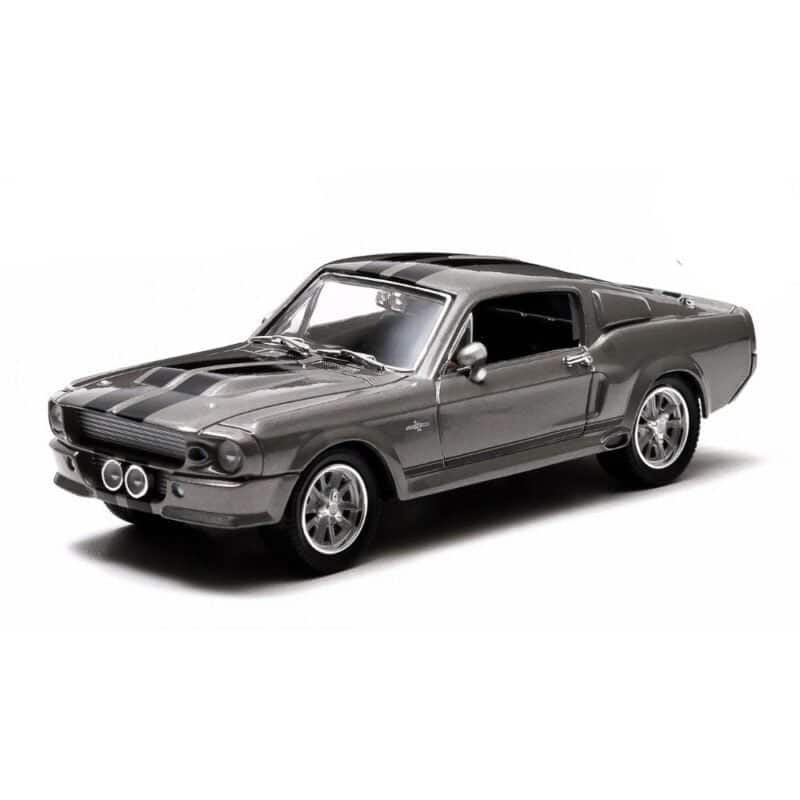 Miniatura coche Ford Mustang Eleanor 1967 gris película 60 segundos a escala 1/43 Greenlight