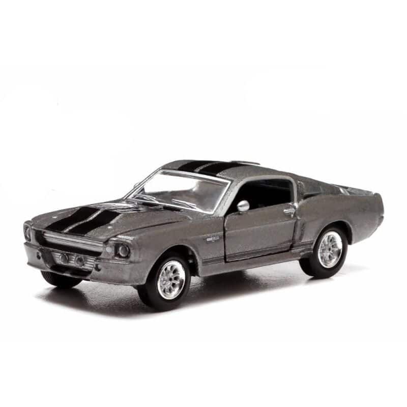 Miniatura coche Ford Mustang Eleanor 1967 gris película 60 segundos a escala 1/64 Greenlight