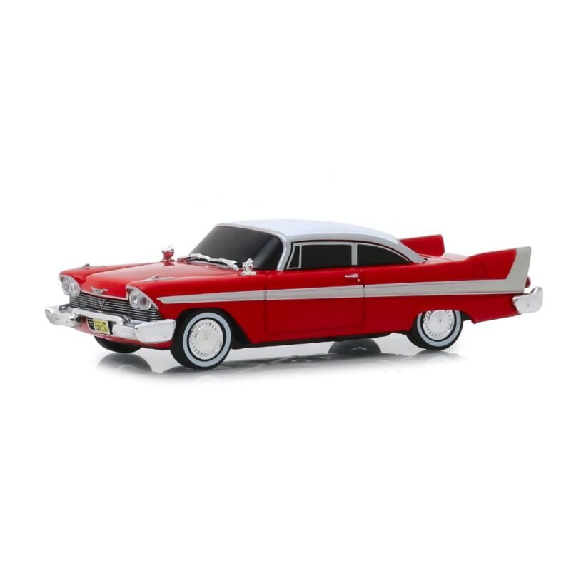 Miniatura coche Plymouth Fury 1959 rojo versión diabólica con cristales tintados de la película Christine a escala 1/43 Greenlight