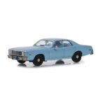 Miniatura coche Plymouth Fury 1977 Detective Junkin azul de la película Christine a escala 1/43 Greenlight