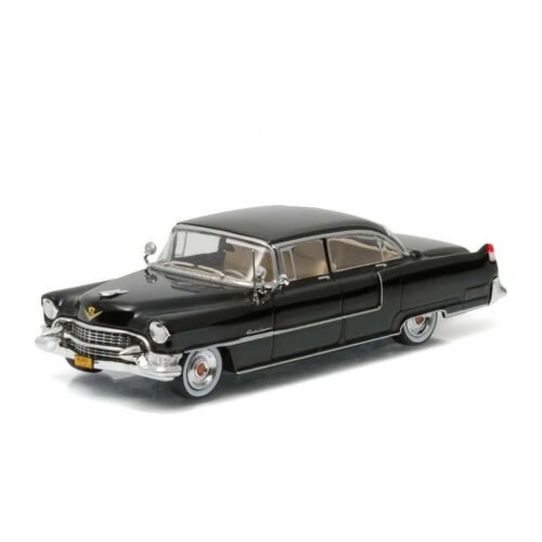 Miniatura coche Cadillac Fleetwood Serie 60 1955 negro de la película El Padrino a escala 1/43 Greenlight