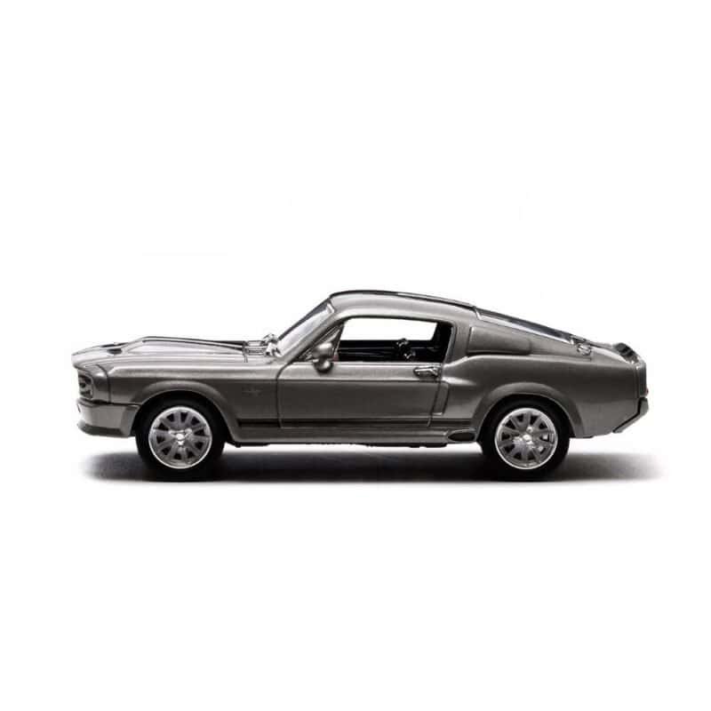 Miniatura coche Ford Mustang Eleanor 1967 gris película 60 segundos a escala 1/43 Greenlight