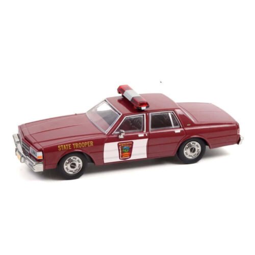 Miniatura coche policía Chevrolet Caprice 1987 Policía de Minnesota rojo película Fargo a escala 1/43 Greenlight