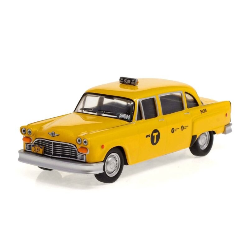 Miniatura coche Checker Motors Taxi Marathon A11 1974 amarillo de la película John Wick 3 a escala 1/43 Greenlight