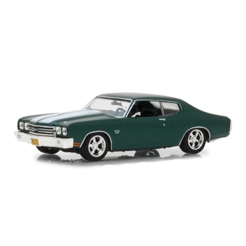 Miniatura coche Chevrolet Chevelle SS 396 1070 verde de la película John Wick 2 a escala 1/43 Greenlight