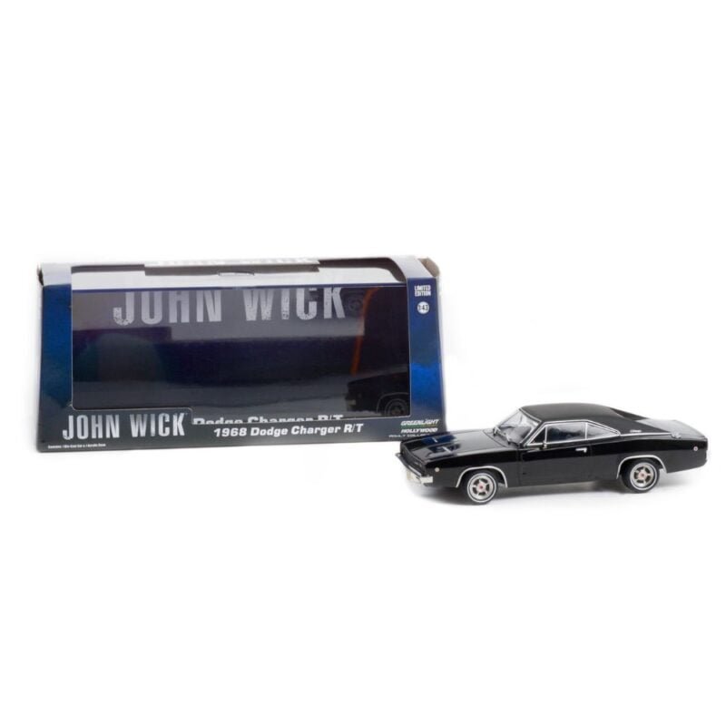 Miniatura coche Dodge Charger R/T 2014 negro de la película John Wick a escala 1/43 Greenlight