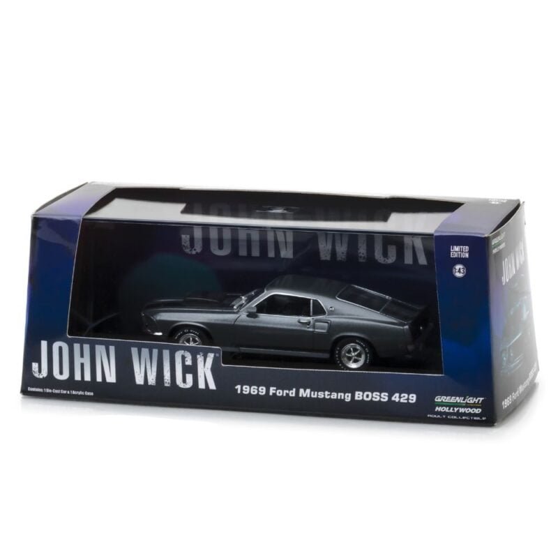 Miniatura coche Dodge Charger R/T 2014 negro de la película John Wick a escala 1/43 Greenlight