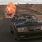Coche Ford Falcon XB V8 1979 Interceptor negro en la película Mad Max