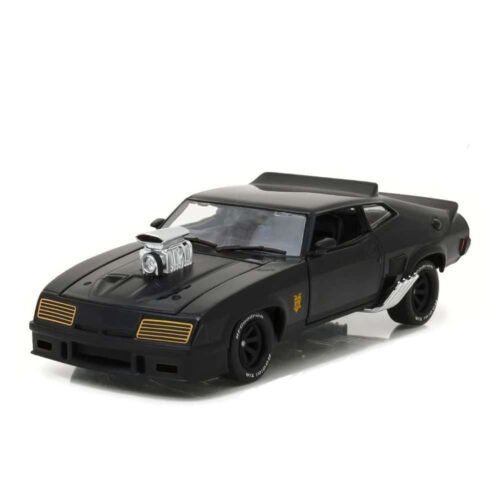 Miniatura coche Ford Falcon XB V8 1979 Interceptor negro de la película Mad Max a escala 1/24 Greenlight