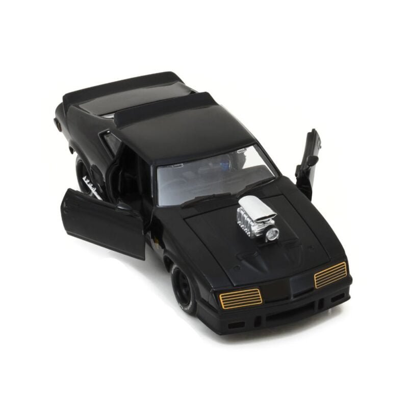 Miniatura coche Ford Falcon XB V8 1979 Interceptor negro de la película Mad Max a escala 1/24 Greenlight