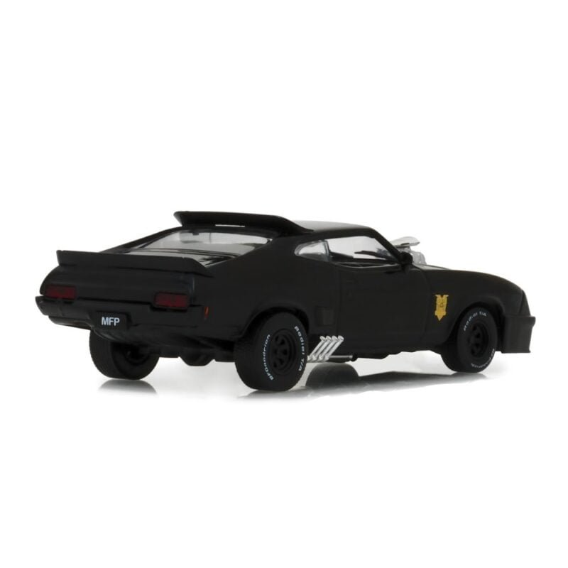 Miniatura coche Ford Falcon XB V8 1979 Interceptor negro de la película Mad Max a escala 1/43 Greenlight