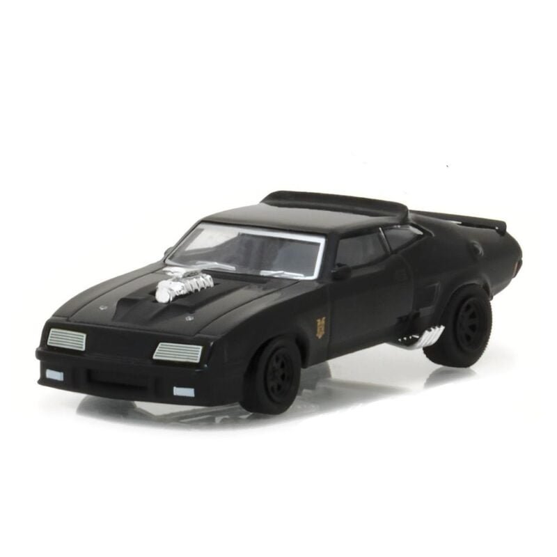 Miniatura coche Ford Falcon XB V8 1979 Interceptor negro de la película Mad Max a escala 1/64 Greenlight