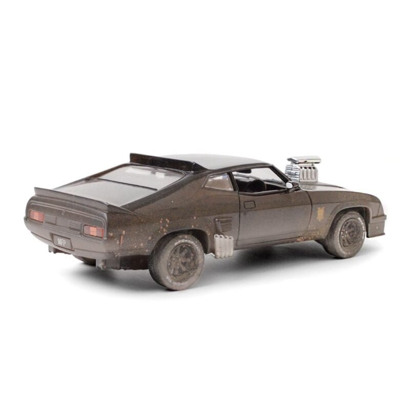 Miniatura coche Ford Falcon XB V8 1979 Interceptor negro sucio de la película Mad Max a escala 1/24 Greenlight