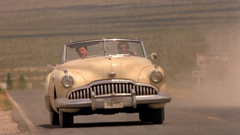 Fotograma coche Buick Roadmaster 1949 beige de la película Rain Man