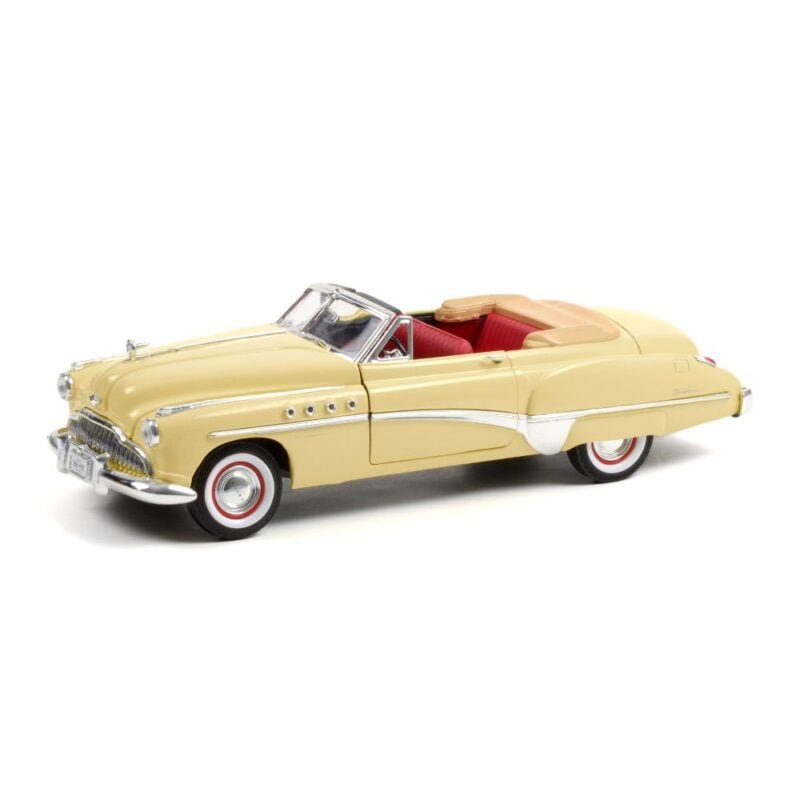 Miniatura coche Buick Roadmaster 1949 beige película Rain Man a escala 1/18 Greenlight