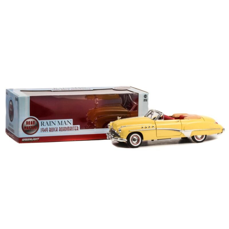 Miniatura coche Buick Roadmaster 1949 beige película Rain Man a escala 1/18 Greenlight