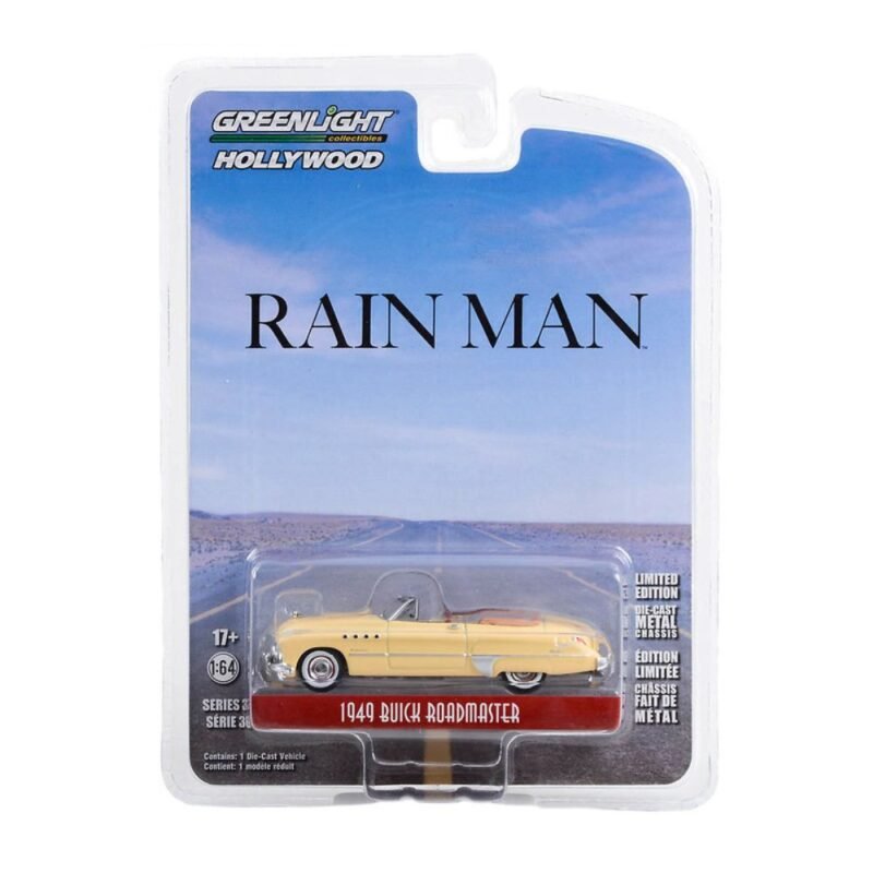 Miniatura coche Buick Roadmaster 1949 beige película Rain Man a escala 1/64 Greenlight