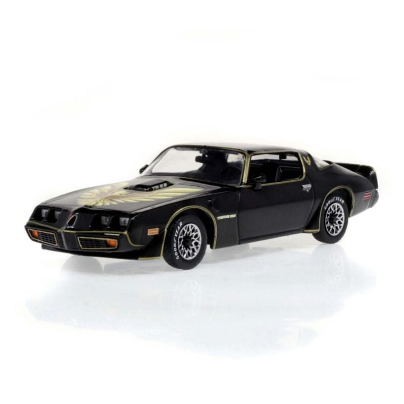 Miniatura coche Pontiac Firebird Trans Am 1979 negro película Rocky 2 a escala 1/43 Greenlight