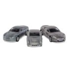 Miniaturas colección Aston Martin James Bond 007 con coches Aston Martin V12 Vanquish de la película Muere otro día, Aston Martin DB5 de Goldfinger y Aston Martin DBS de Casino Royale Corgi