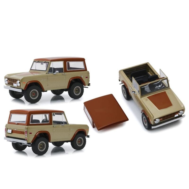 Coche todoterreno Ford Bronco 1970 de la serie Lost a escala 1/18 Greenlight