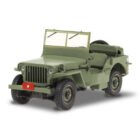 Miniatura coche todoterreno ejército verde militar Jeep Willys MB Brigadier General 1942 de la serie MASH a escala 1/43 Greenlight