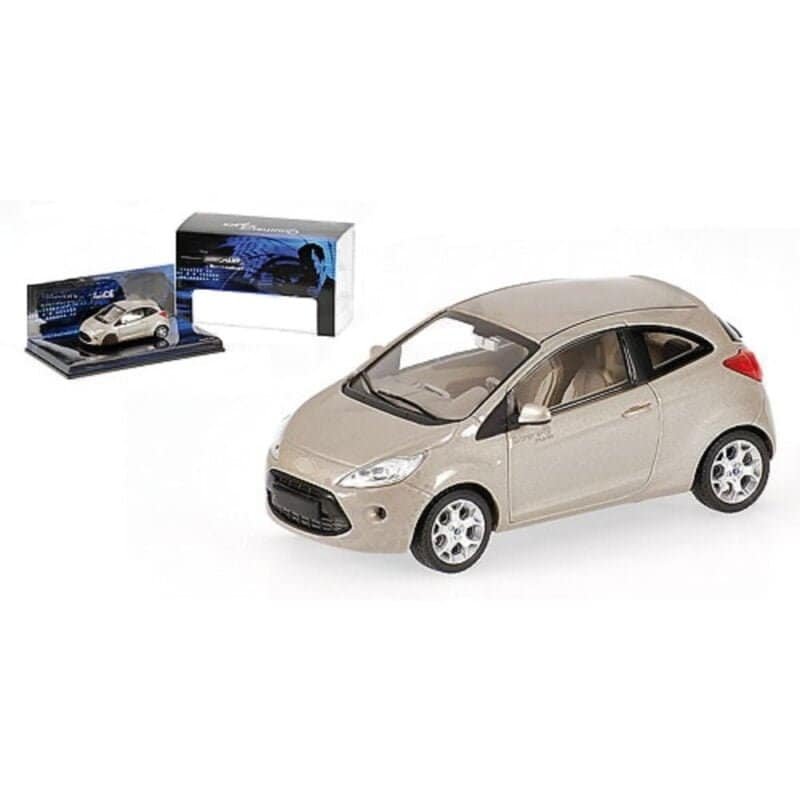 Coche beige Ford Ka conducido por Camille en la película Quantum of Solace (James Bond 007) a escala 1/43 Minichamps