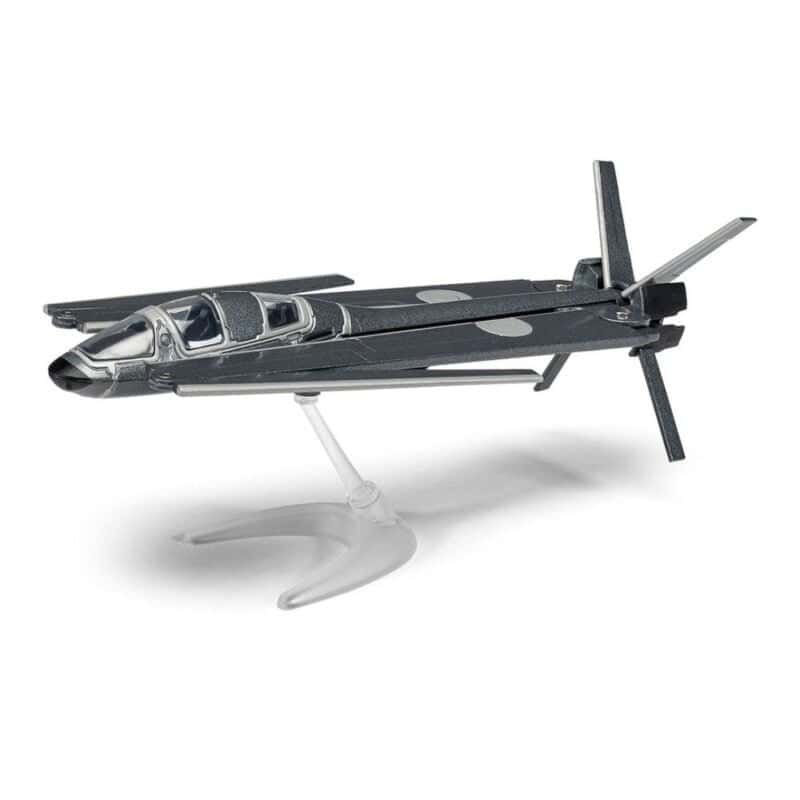 Miniatura avión plateado con alas plegables Q Glider de la película Sin tiempo para morir (James Bond 007) Corgi