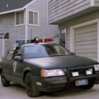 Fotograma coche Policía de Detroit Ford Taurus 1986 negro de la película RoboCop