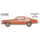 Ilustración coche Ford Gran Torino 1976 rojo con raya blanca sucio de la serie Starsky & Hutch Greenlight