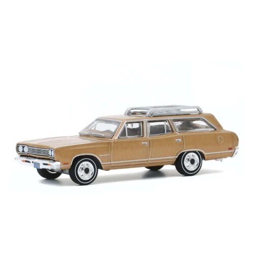 Miniatura coche ranchera Plymouth Satellite Station Wagon 1969 de la serie La tribu de los Brady a escala 1/64 Greenlight