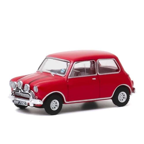 Miniatura coche rojo Mini Cooper Austin S 1275 MKI de la película The Italian Job (1969) a escala 1/64 Greenlight