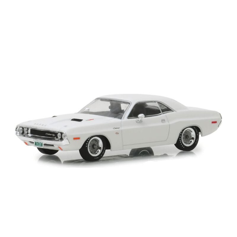 Miniatura coche blanco Dodge Challenger R/T 1971 de la película Vanishing Point a escala 1/64 Greenlight