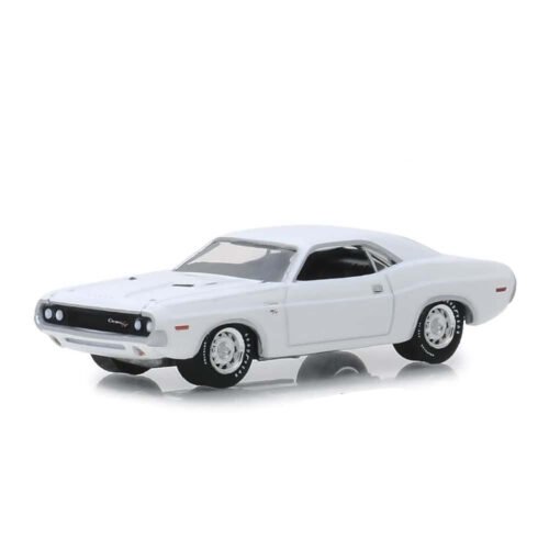 Miniatura coche blanco Dodge Challenger R/T 1971 de la película Vanishing Point a escala 1/64 Greenlight
