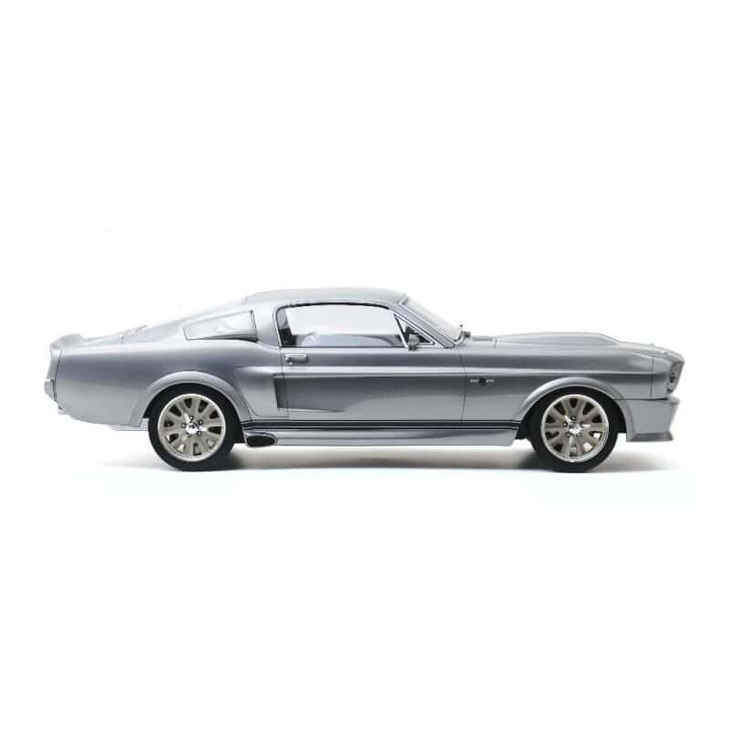 Miniatura coche Ford Mustang Eleanor 1967 gris película 60 segundos a escala 1/12 Greenlight