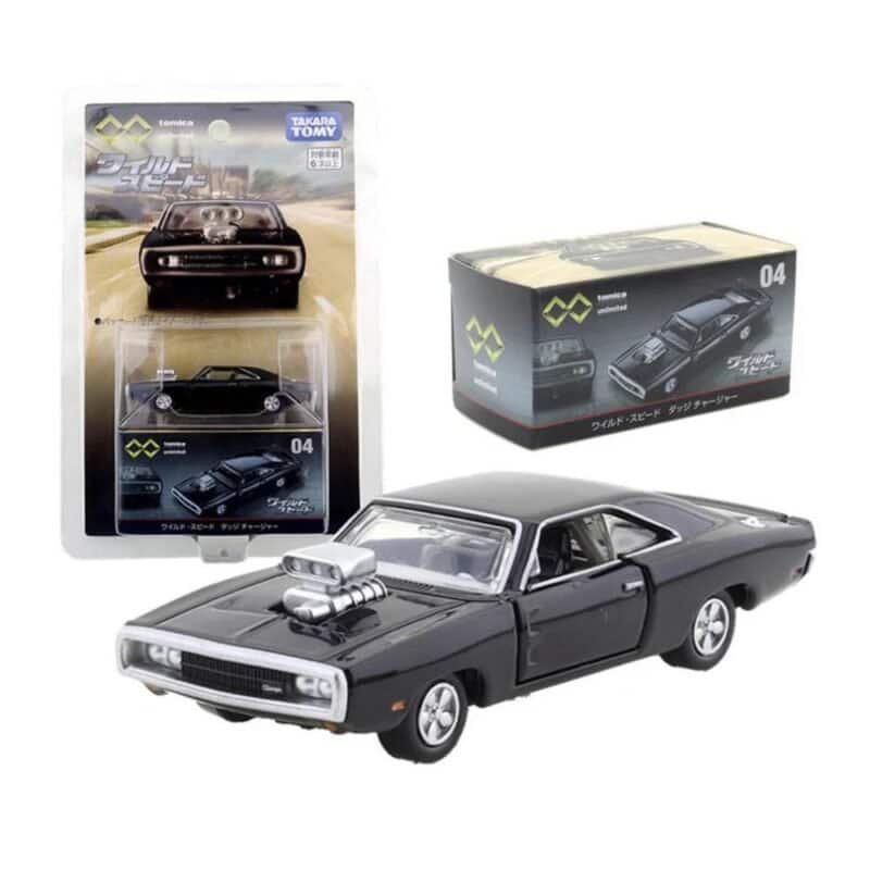 Miniatura coche negro Dodge Charger 1970 de la película Fast & Furious a escala 1/64 Tomica