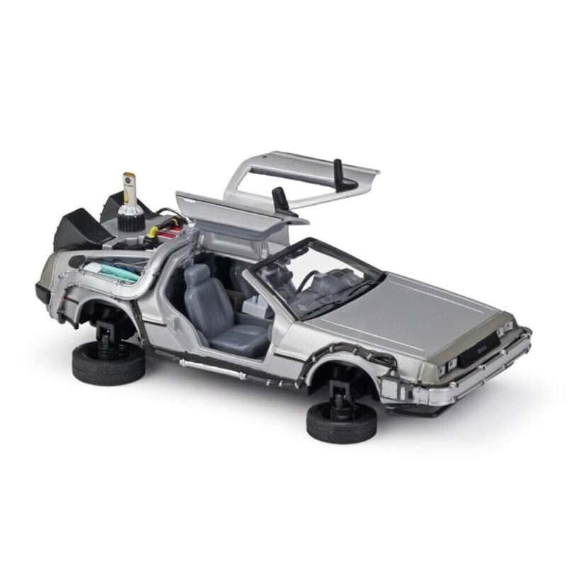 Miniatura coche DeLorean volador de la película Regreso al futuro 2 a escala 1/24 Welly