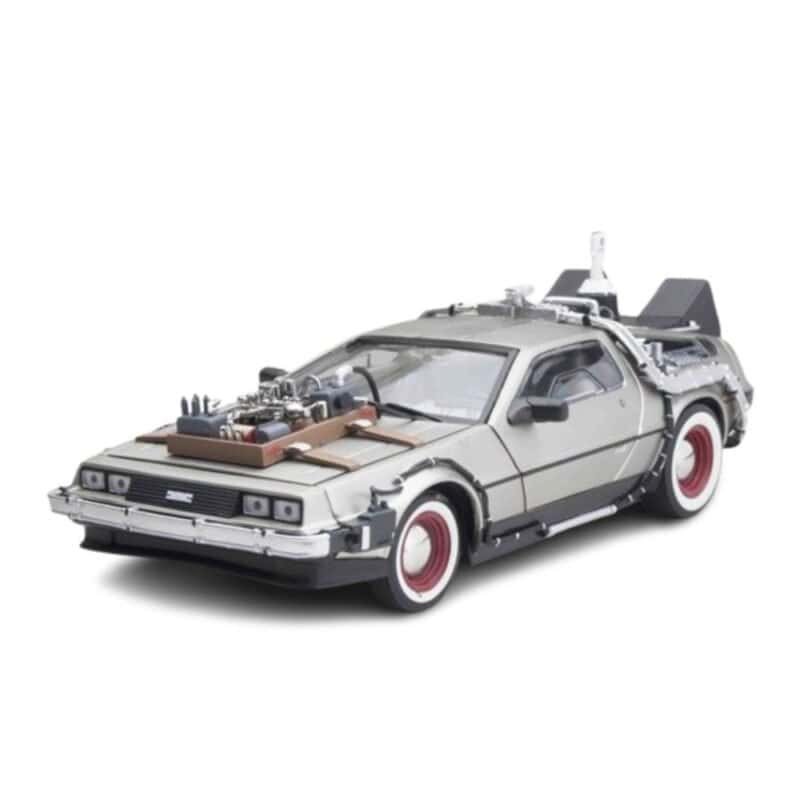 Miniatura coche DeLorean de la película Regreso al futuro 3 a escala 1/18 Sun Star