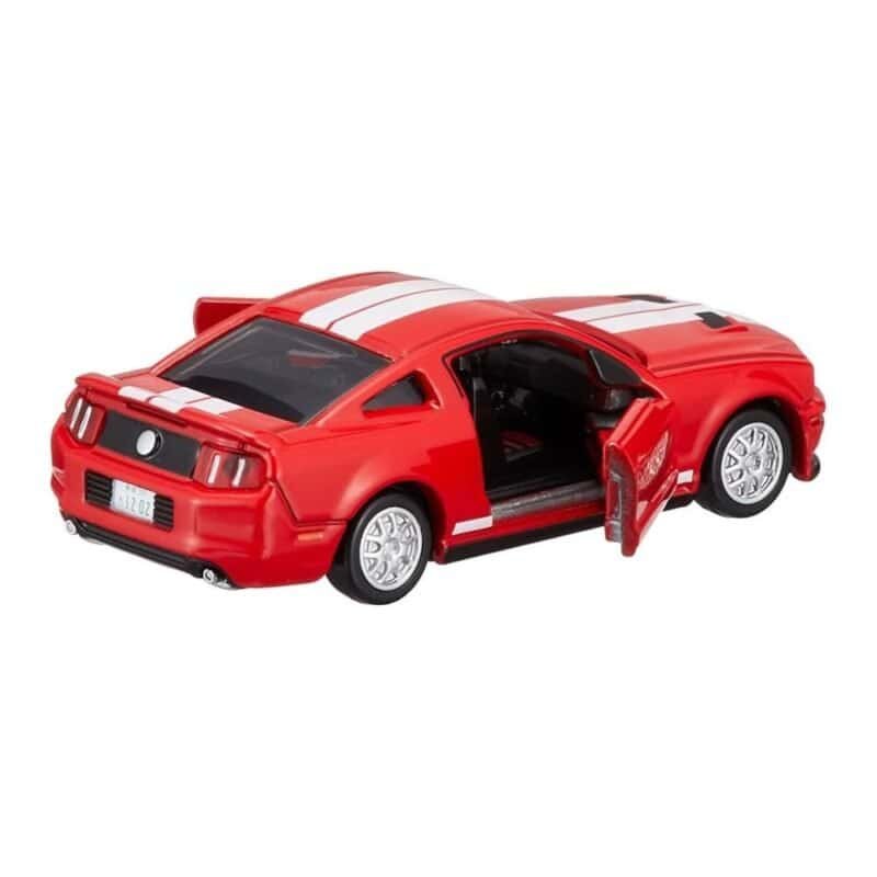 Miniatura coche rojo Ford Mustang GT500 2007 de la serie Detective Conan escala 1/64 Tomica