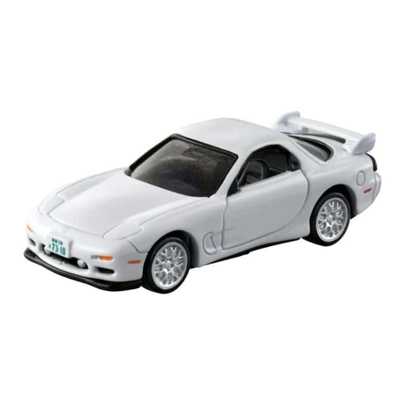 Miniatura coche blanco Mazda RX-7 de la serie Detective Conan escala 1/64 Tomica