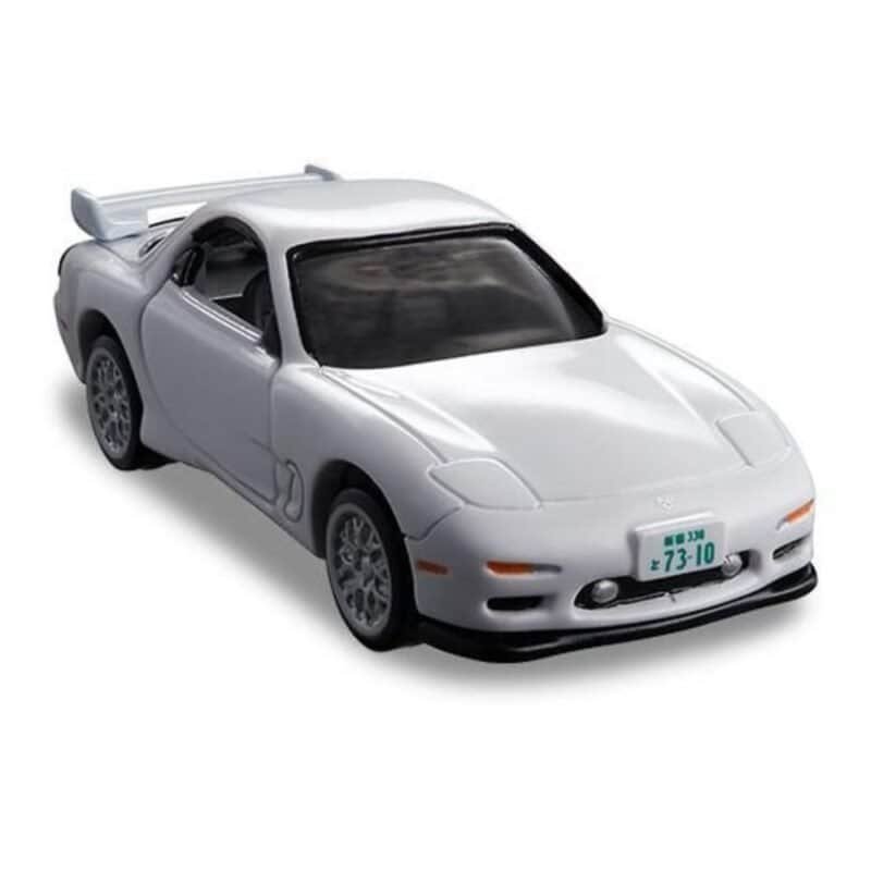 Miniatura coche blanco Mazda RX-7 de la serie Detective Conan escala 1/64 Tomica