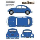 Coche azul Volkswagen Beetle 1973 de la película El gran Lebowski Greenlight