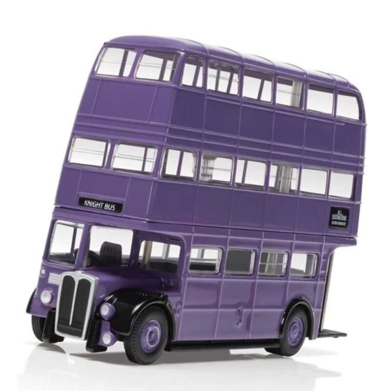 Miniatura Autobús Noctámbulo morado con tres pisos de la película Harry Potter a escala 1/76 Corgi