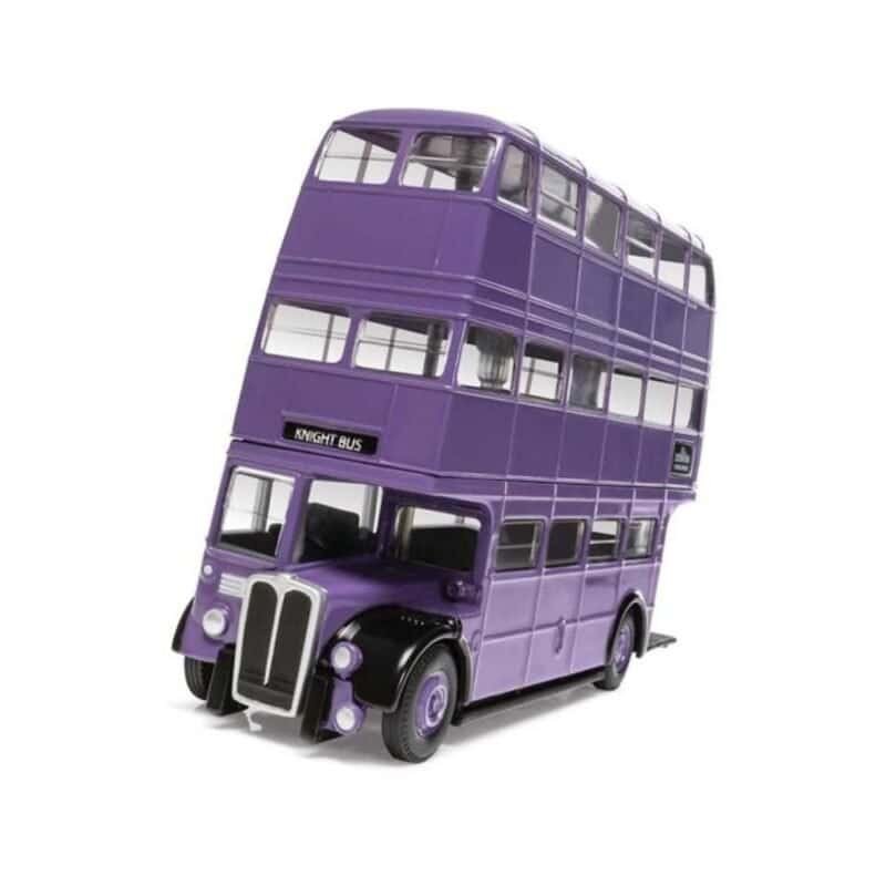 Miniatura Autobús Noctámbulo morado con tres pisos de la película Harry Potter a escala 1/76 Corgi