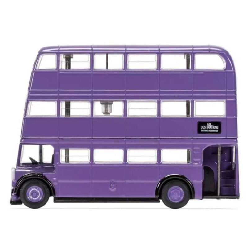 Miniatura Autobús Noctámbulo morado con tres pisos de la película Harry Potter a escala 1/76 Corgi