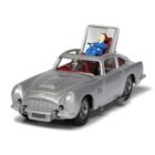 Miniatura coche gris Aston Martin DB5 con asiento eyectable conducido por James Bond 007 en la película Goldfinger a escala 1/46 Corgi