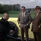 Coche amarillo y negro Rolls Royce Phantom III James Bond 007 en la película Goldfinger